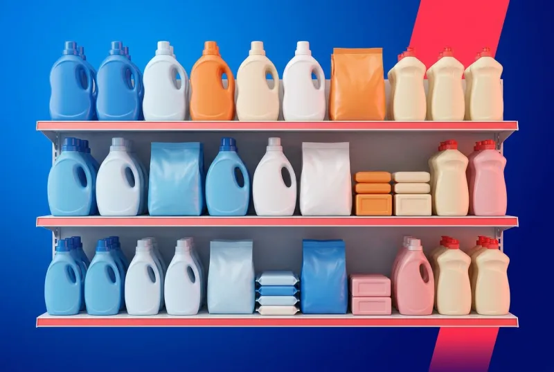 Detergentes, jabones y limpiadores para el hogar
