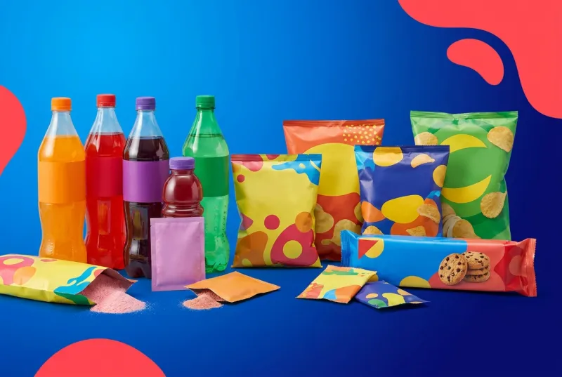 Bebidas, refrescos en polvo y pasabocas